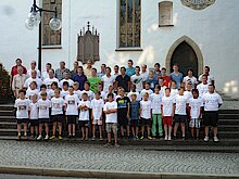 Empfang der Meister A-Junioren JSG Riedlingen und D2-Junioren SG FV Neufra/ SV Daugendorf Saison 2011-2012 vor dem Rathaus in Riedlingen am 26.07.2012